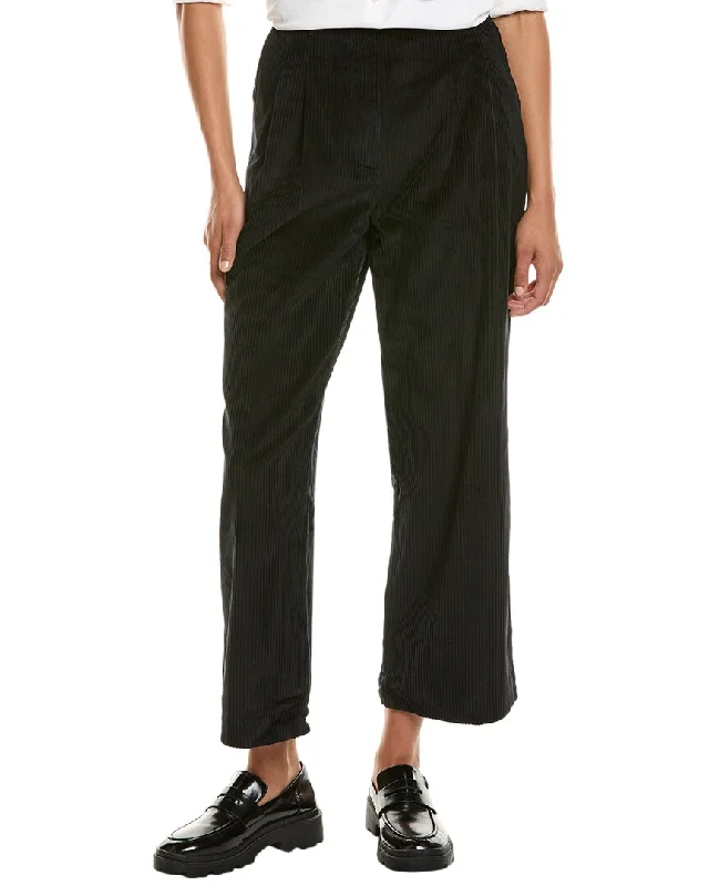 Designer Wear On Sale DONNI. Cord Pleated Trouser