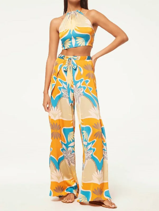 Limited Styles Kanna Wide Pants In Bain De Soleil