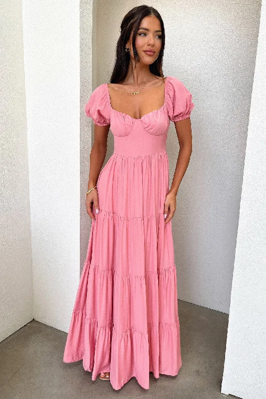 Limited Time Offers Levona Maxi Dress - Rose