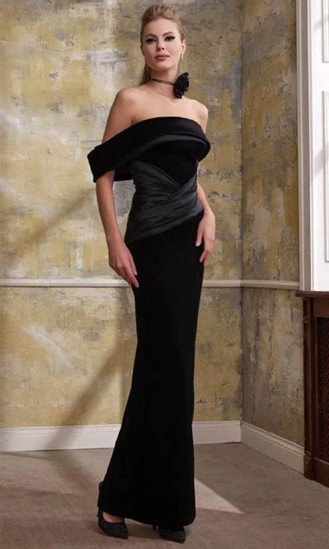 Big Savings MNM Couture N0557 - Straight Across Back Slit Evening Gown