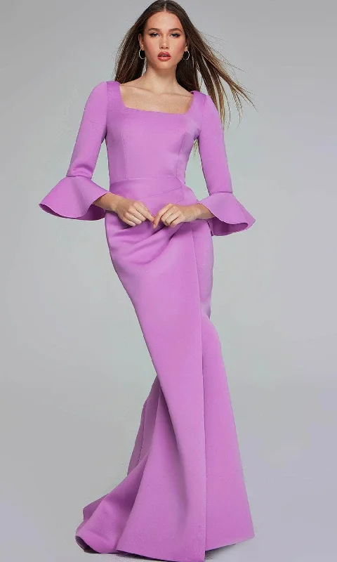 Evening Elegance Jovani 42579 - Bell Sleeve Evening Gown