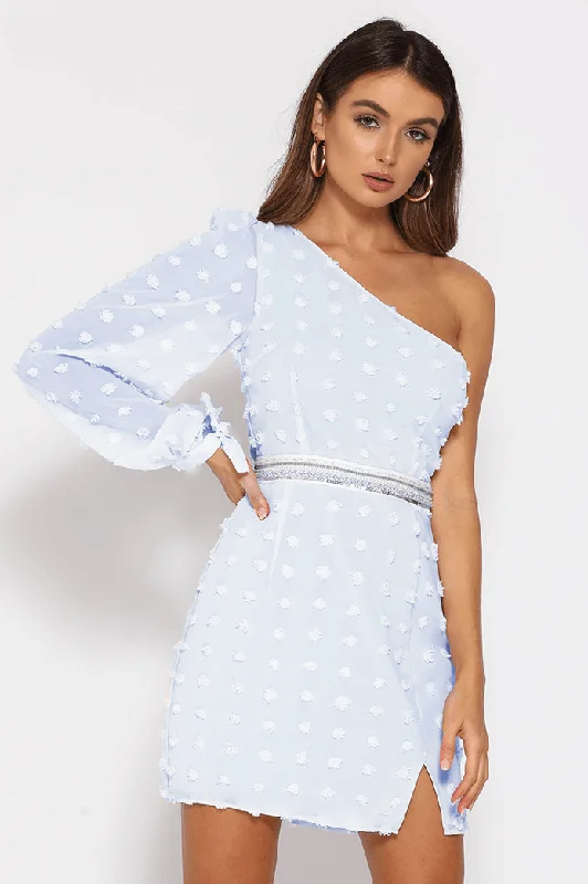 Elegant Attire For The Modern Lady Alira Mini Dress - Sky Blue