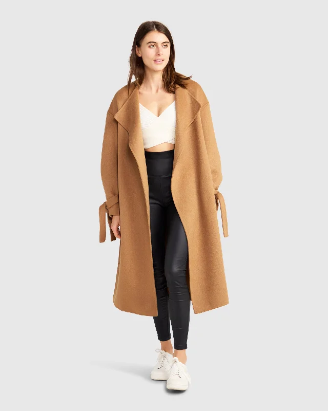 Flash Sales This Week Head Over Heels Collarless Robe Coat