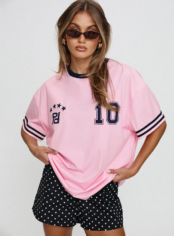 Casual Chic Cornwall Football Jersey Pink