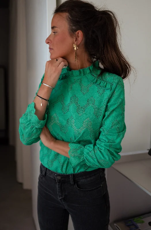 Seasonal Fashion Blouse Walker - verte