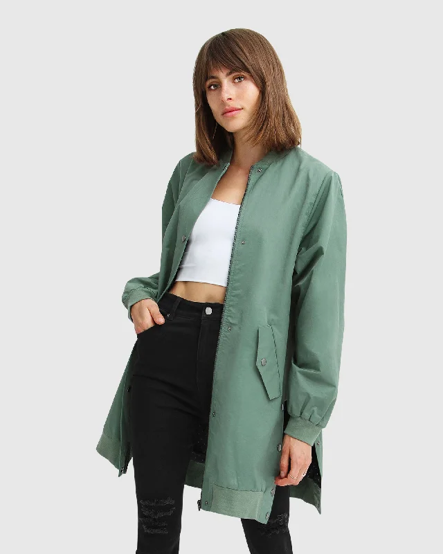 Versatile Women’s Clothing for All Occasions Chasing You Long Bomber Jacket