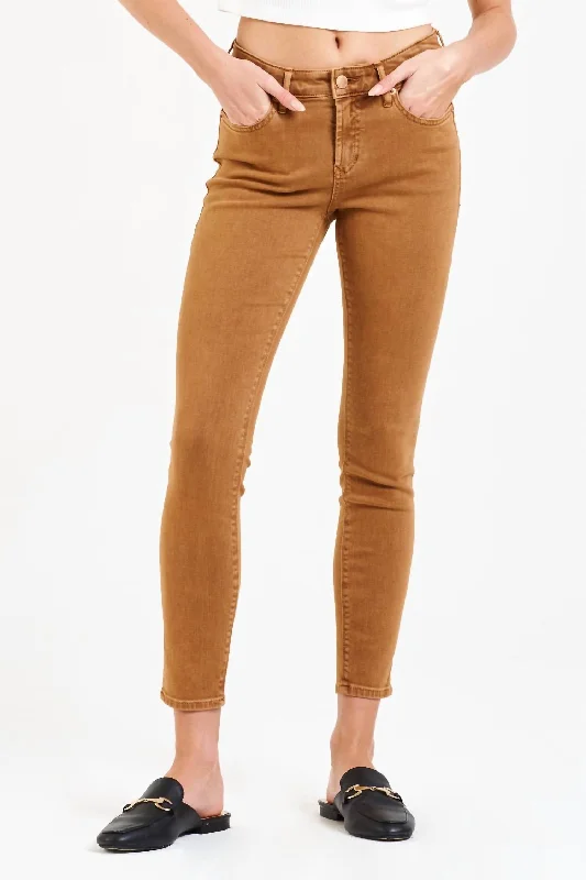 Huge Discounts This Week Gisele Skinny Jean In Butterscotch