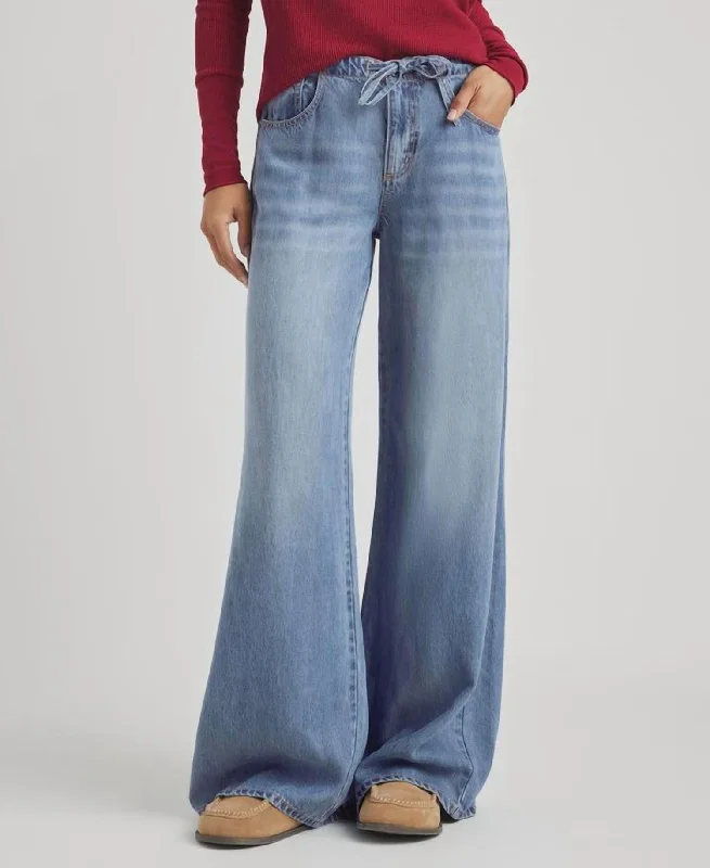 Online Clothing Boutiques Lounge Denim Pants In Indigo