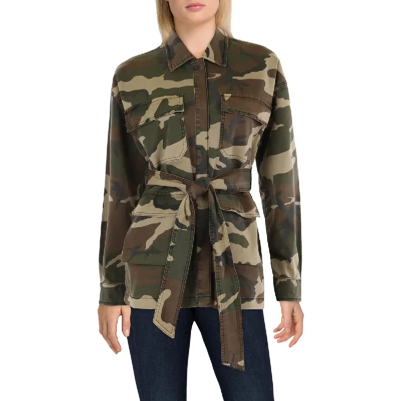 Festival Fashion Womens Camo Uniform Utility Jacket