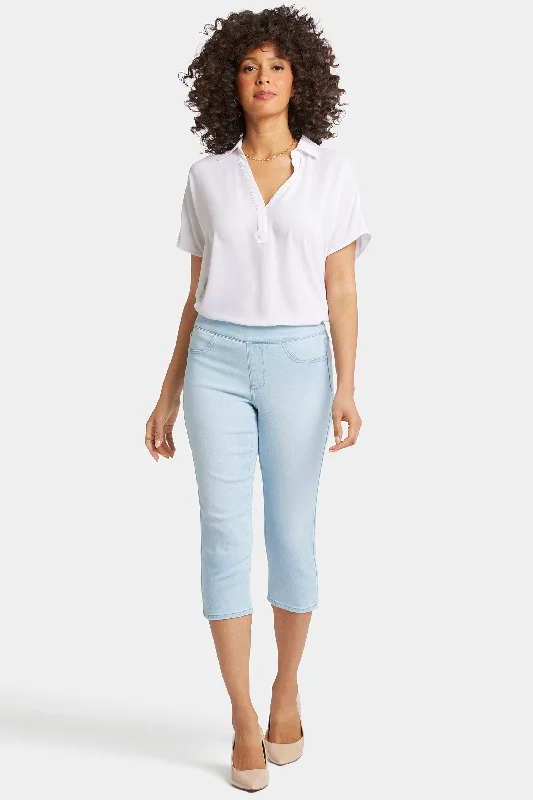 Timeless Elegance Dakota Crop Pull-On Jeans  - Oceanfront