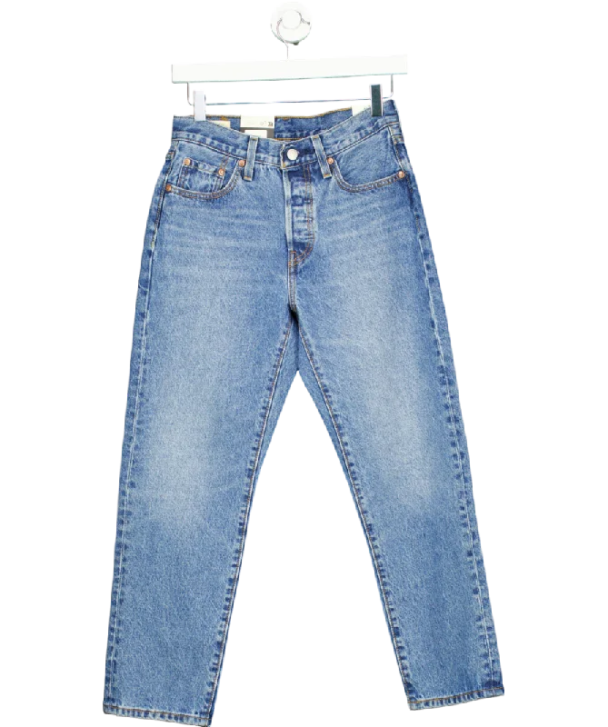 Clothes Women levis Blue 501 Original Cropped Jeans W27