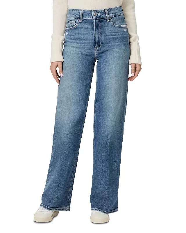 Fashion Frontiers Sasha High Rise Wide Leg Jeans In Storybook Distressed