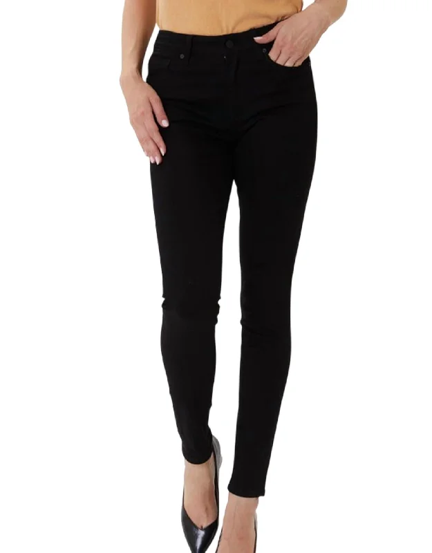 Save Big High Rise Basic Ankle Skinny Jean In Black