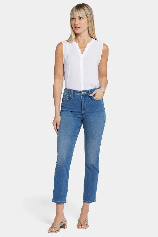 Best Online Boutiques Curve Shaper™ Sheri Slim Ankle Jeans - Blue Water