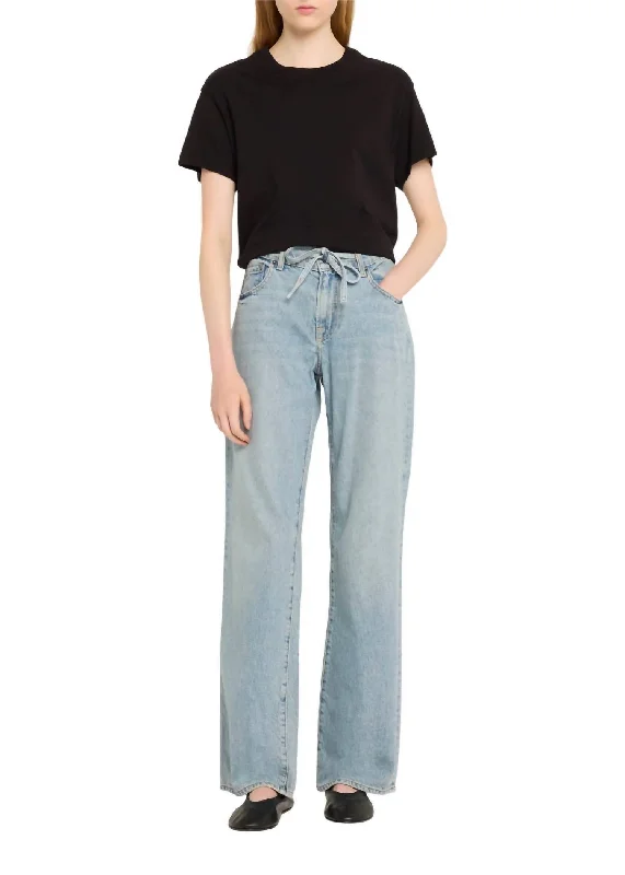 Trend Alert Remi Drawstring Jean In Nimes Wash