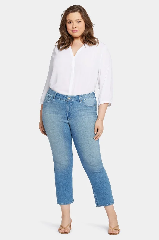 Must-Have Styles Marilyn Straight Ankle Jeans In Plus Size - Mesmerize