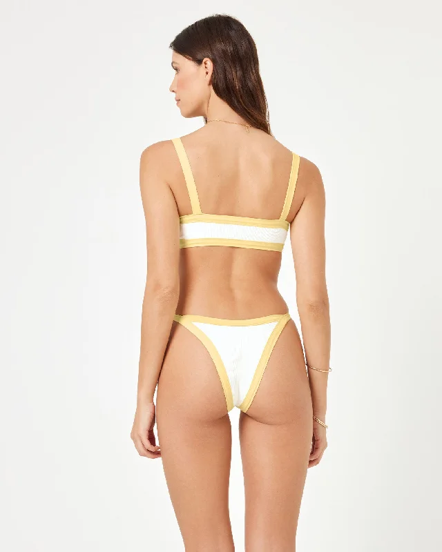 Urban Femme Streetwear Mackenzie Bikini Bottom - Cream-Daisy