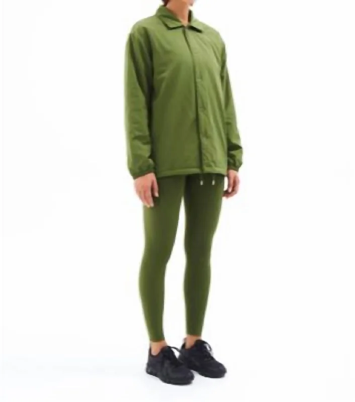 Fashion Forward Femininity Recalibrate Jacket In Green