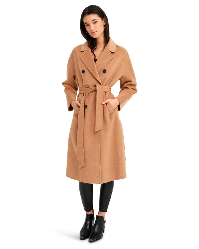 Sale For Women Boss Girl Double-Breasted Wool Coat