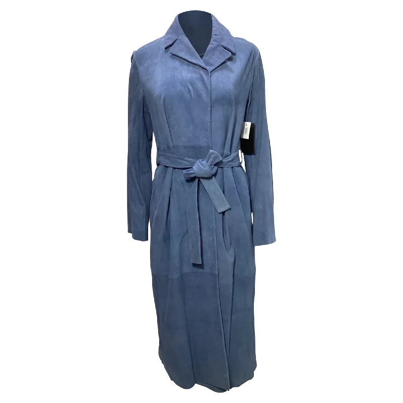 Fashion Sale Stine Goya Luisa Coat in Blue Suede