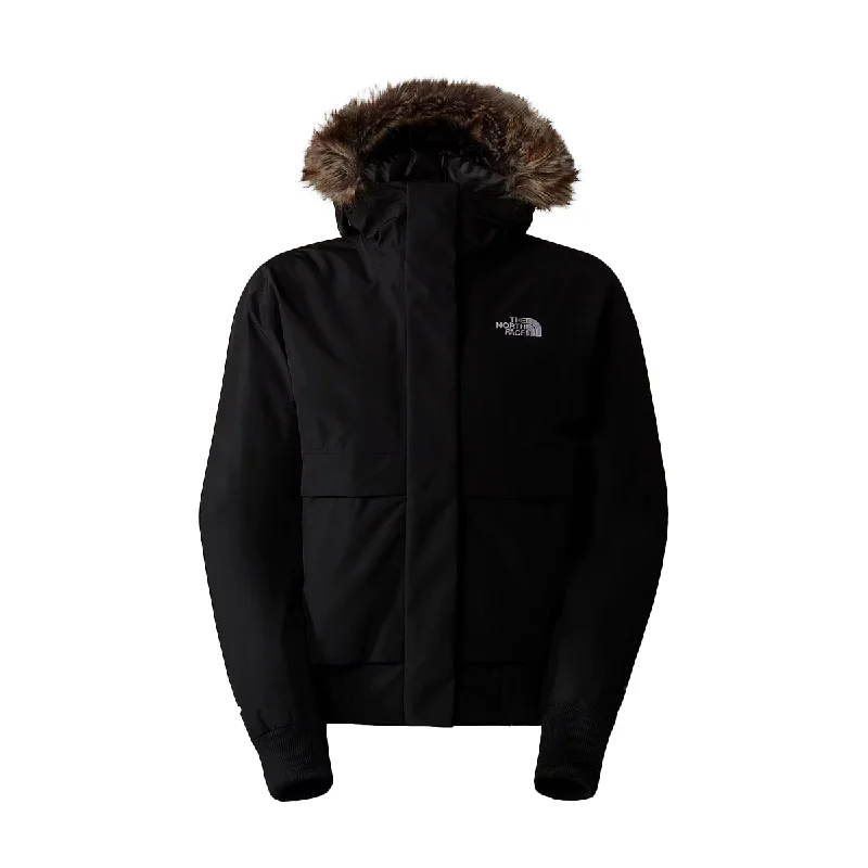 Break Fashion Norms The North Face Womens Arctic Bomber Jacket NF0A84IY-4H0 Black NPF