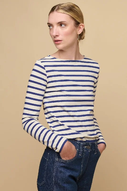 Stylish Savings Women's Breton - Ecru/Bright Blue