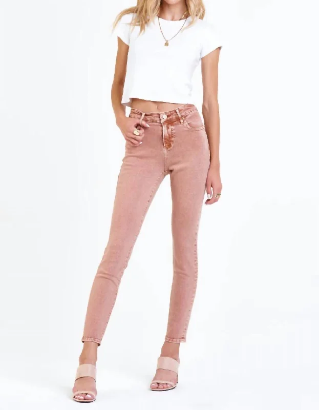 The Latest Fashion Trends Gisele High Rise Skinny Jean In Sunburn