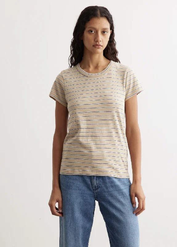 Casual Fashion The Slub Stripe T-Shirt