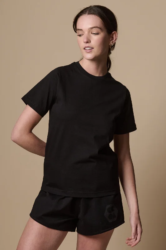 Sophisticated Outfits Women's Short Sleeve T Shirt Plastic Free - Black