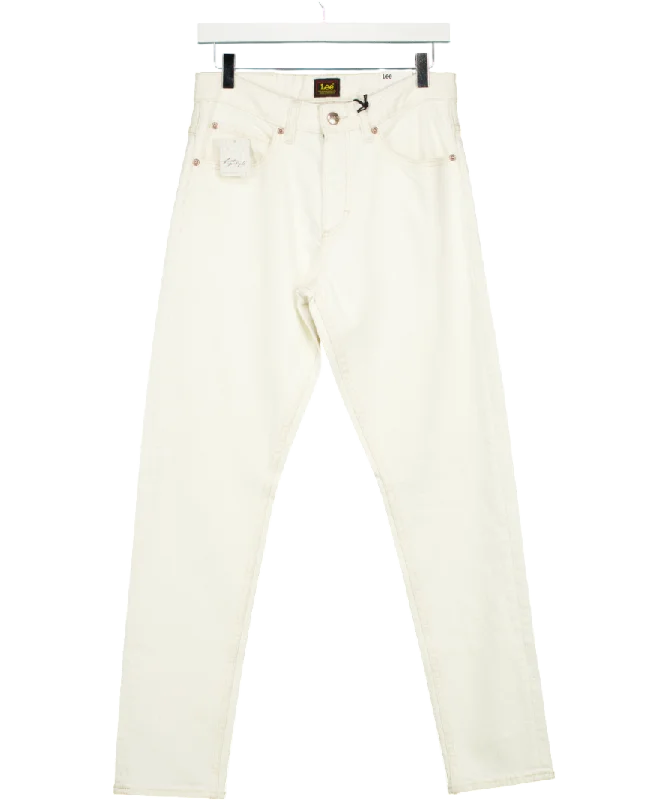 Exclusive Discount Lee White Rider Slim Straight Jeans W28