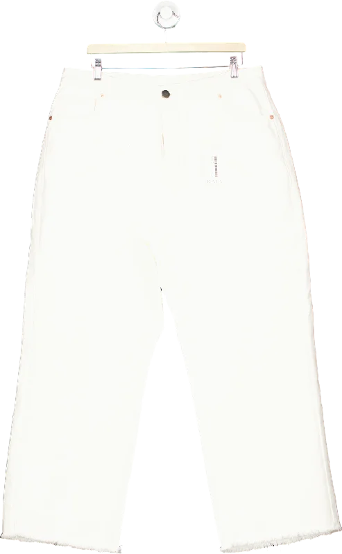 Bold Fashion Raey White Wide Leg Jeans Size W32