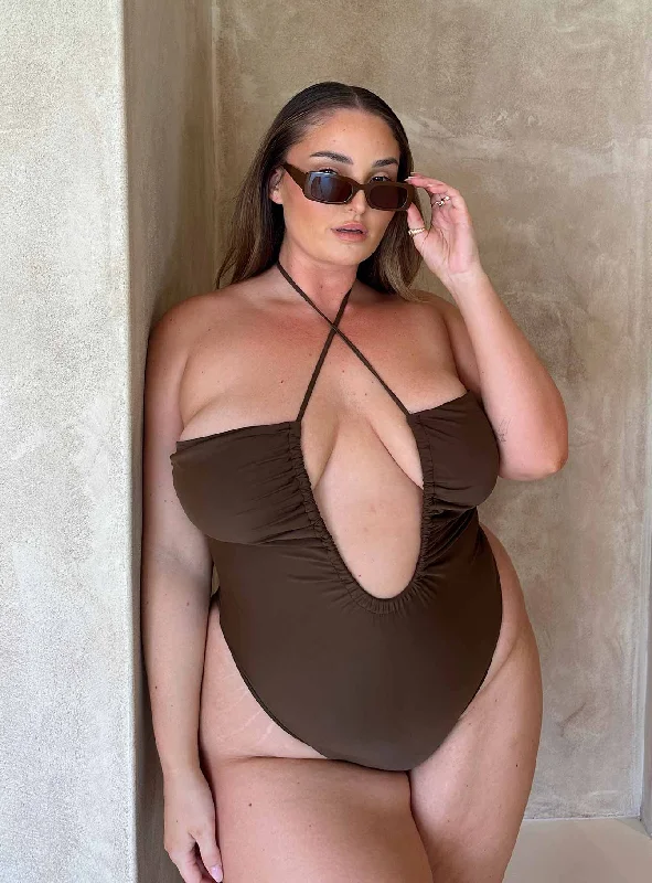 Clothing For Women Fern One Piece Brown Curve