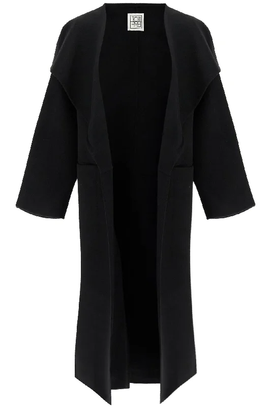 City Fashion Toteme Women's Signature Wool-Cashmere Coat