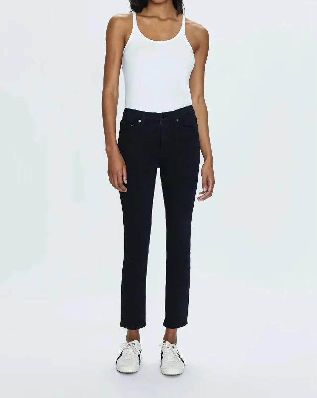 Discount Price Madi High Rise Modern Slim Jeans In Noir