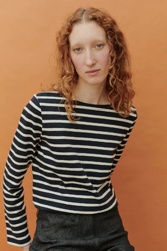 Chic & Cozy Apparel Women's Breton - Navy/Ecru