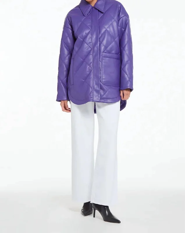 Style Breakthroughs Stevie Jacket In Electric Purple