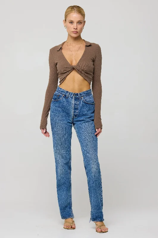 Clothing Woman Skylar Rib in Chai