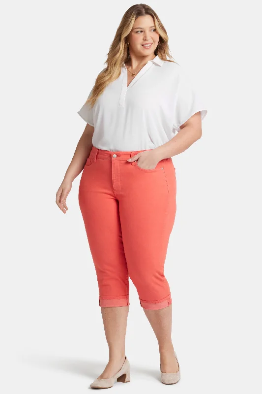 Elegant Style Marilyn Straight Crop Jeans In Plus Size - Fruit Punch