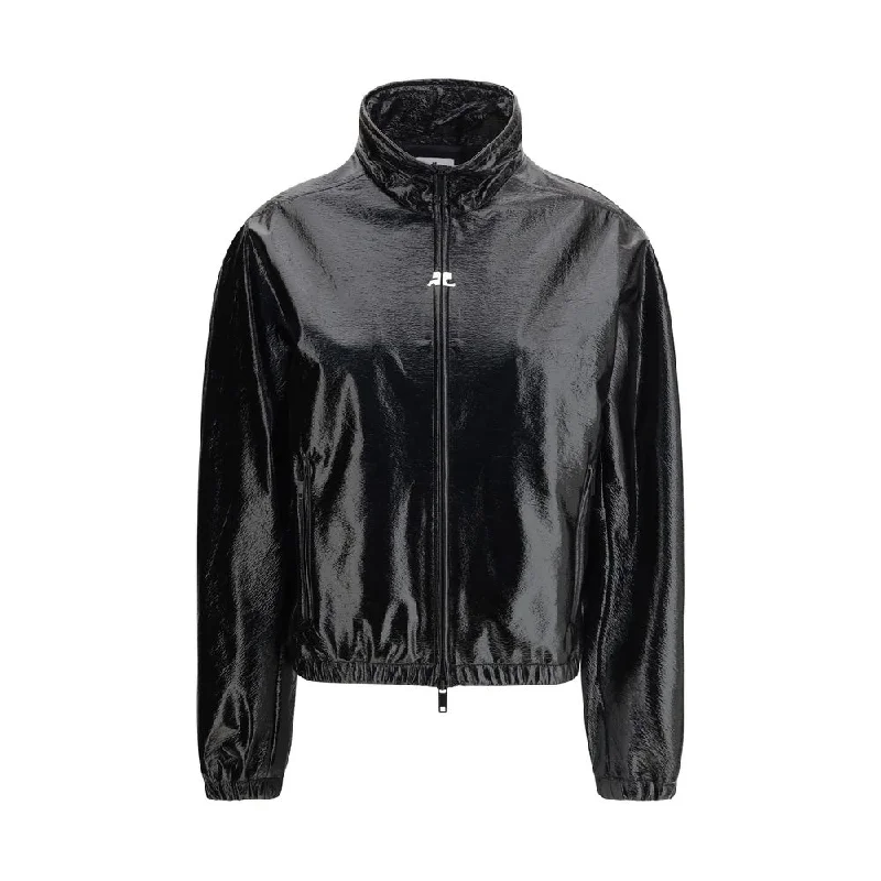 Stylish Savings Courrėges Vinyl zip Women's Jacket