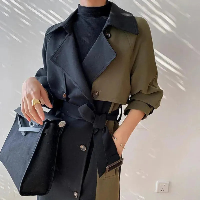 Eclectic Fashion Women's Casual Winter Trench Overcoat