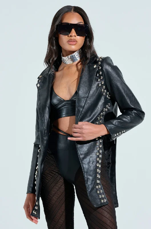 Innovate Your Wardrobe NOW YOU SEE ME STUDDED BLAZER