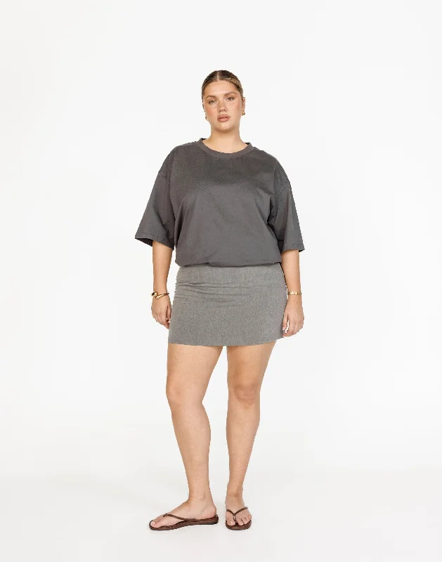 Fashion Forward Femininity Luca Oversized Tee (Slate)