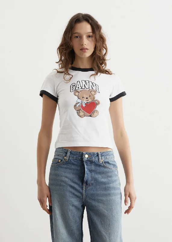 Your Timeless Wardrobe Awaits Basic Jersey Bear Small T-Shirt