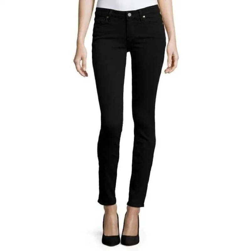 Relaxed Style Verdugo Ankle Stretch Shadow Mid Rise Skinny Jeans In Black