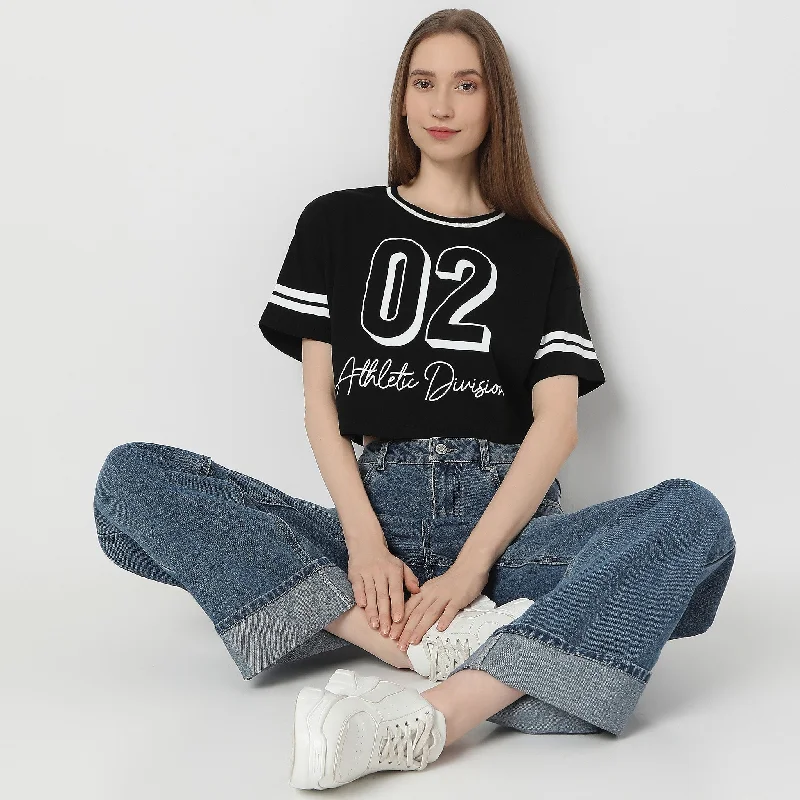 Trend Alert Boxy Fit Printed T-Shirt