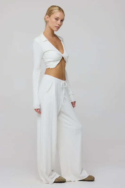 Modern Casual Clothing Skylar Rib in White